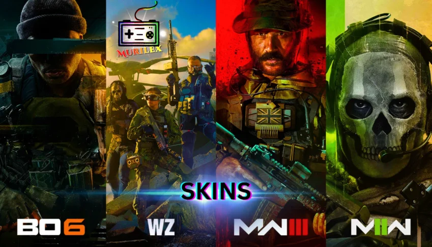 skins da franquia call of duty (COD), warzone, mw3, bo6