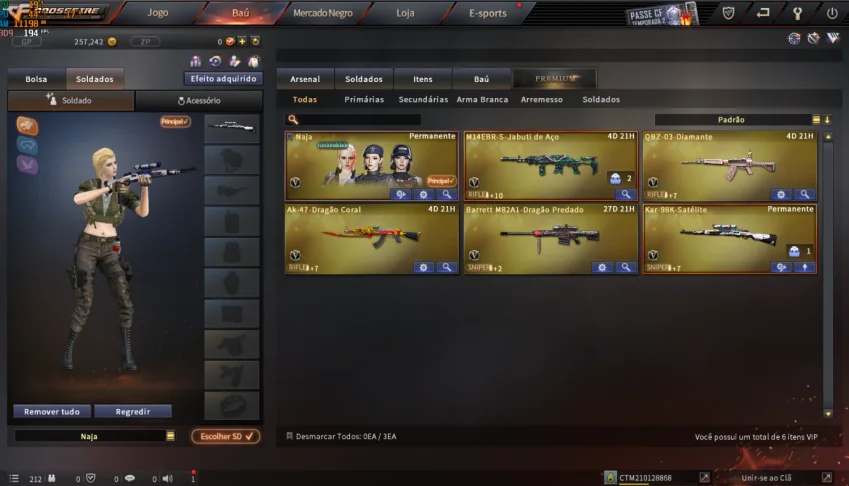 Contas Cf Com Kar98, Naja E Cop Vip (Full Acesso)