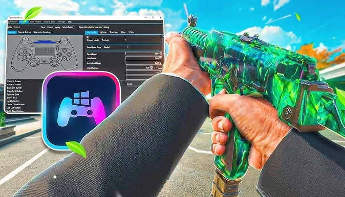 DS4 Windows Configurado + Aim Assist Forte Warzone/BO7