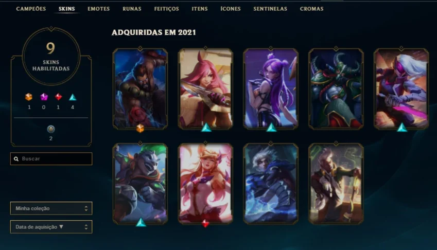 CONTA DE LOL PLATINA 4