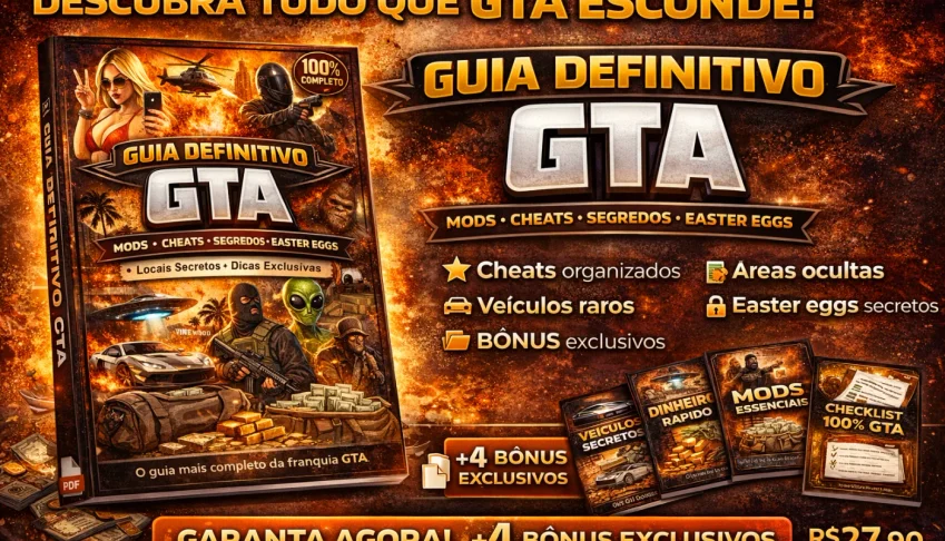 Guia Definitivo GTA-Cheats, Mods, Segredos e Locais Secretos