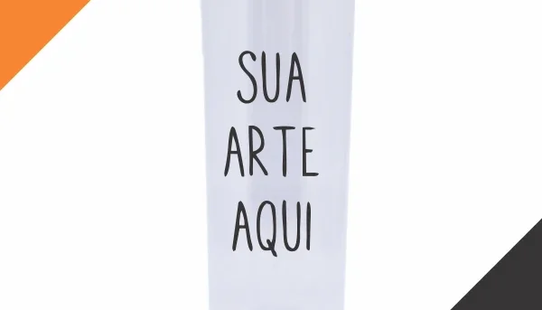 Long Drink Tranparente com Borda Dourada