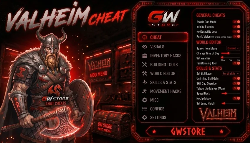 Valheim MultiHack Cheat