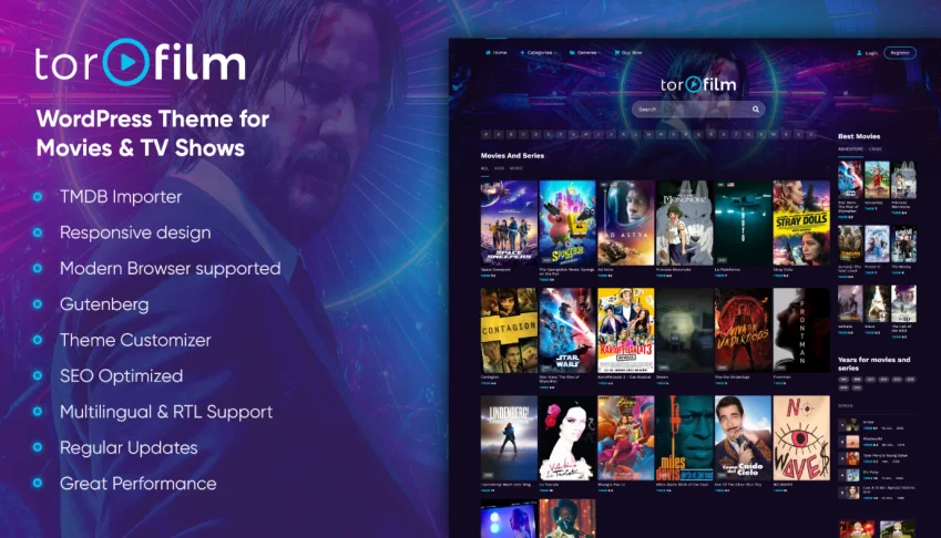 💥 Mega Combo 3 – Temas para site de filmes e Series! 💥