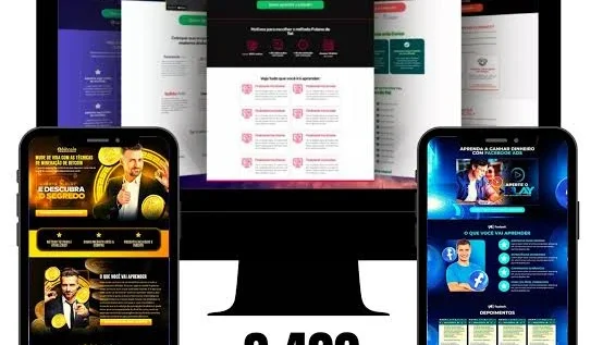 Pack 3.400 Páginas De Vendas Editáveis + Elementor Pro