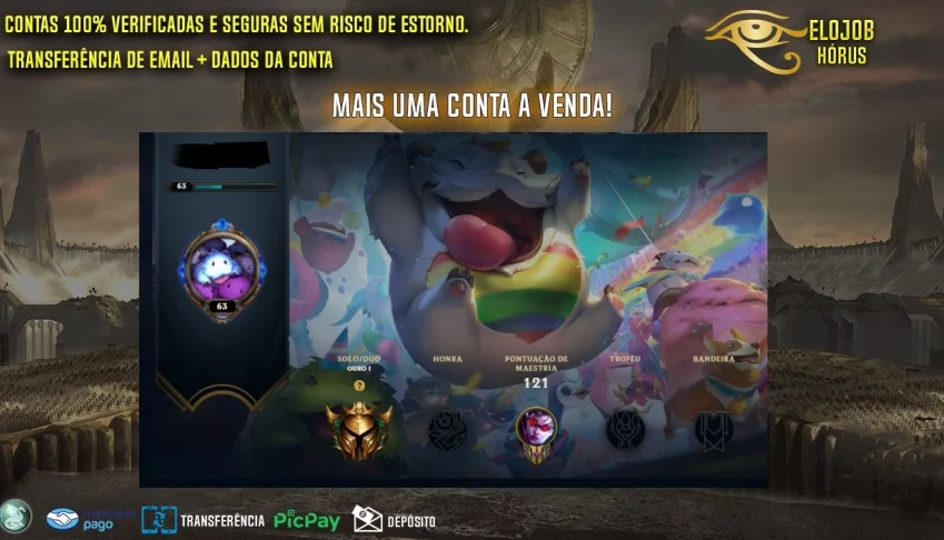Conta Ouro 1 Smurf 61% Win Rate