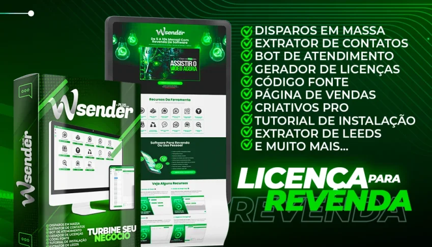 Wasender 3.7 Versão 2025 + Gerador De Licenças - Completo
