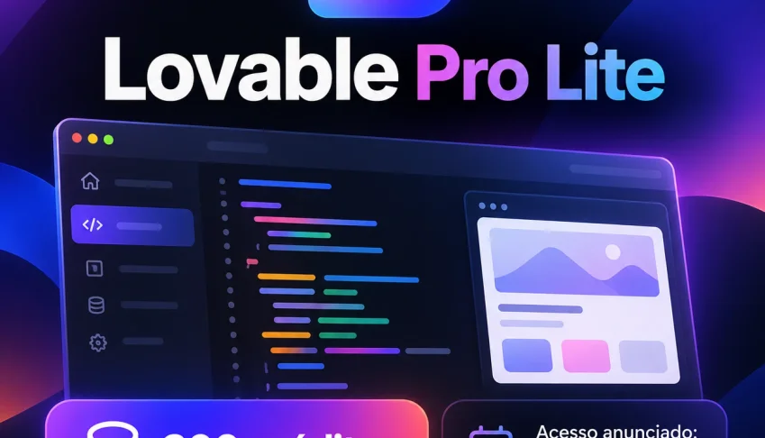 Lovable Pro Lite | 300 créditos | 30 dias | Conta elegível