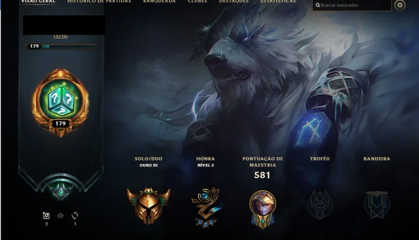 Conta League of Legends