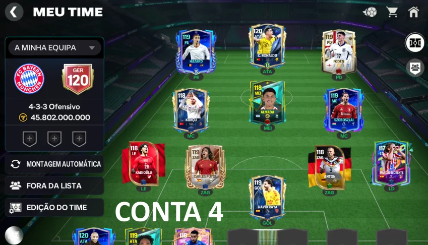 CONTA 4 FIFA GER 120 + HENRY 120 + CR7 120