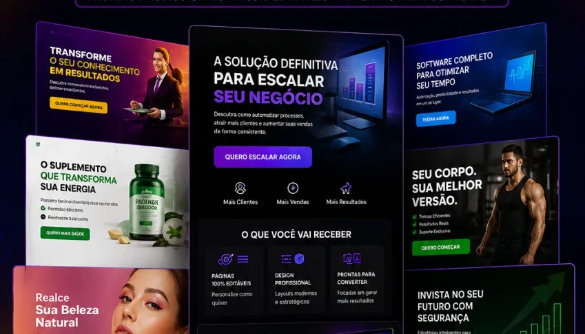Pack De Páginas Prontas De Vendas Editaveis