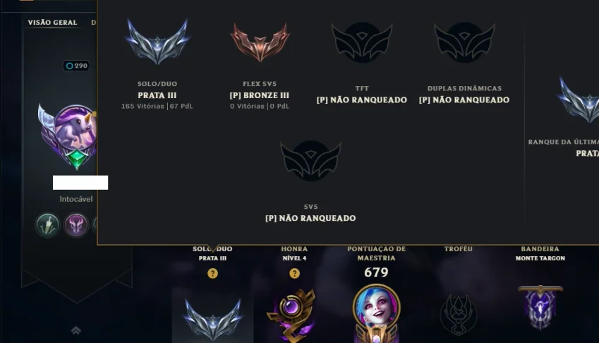 Prata 3 com TODOS os Champs e 181 Skins ( MAIN ADC )