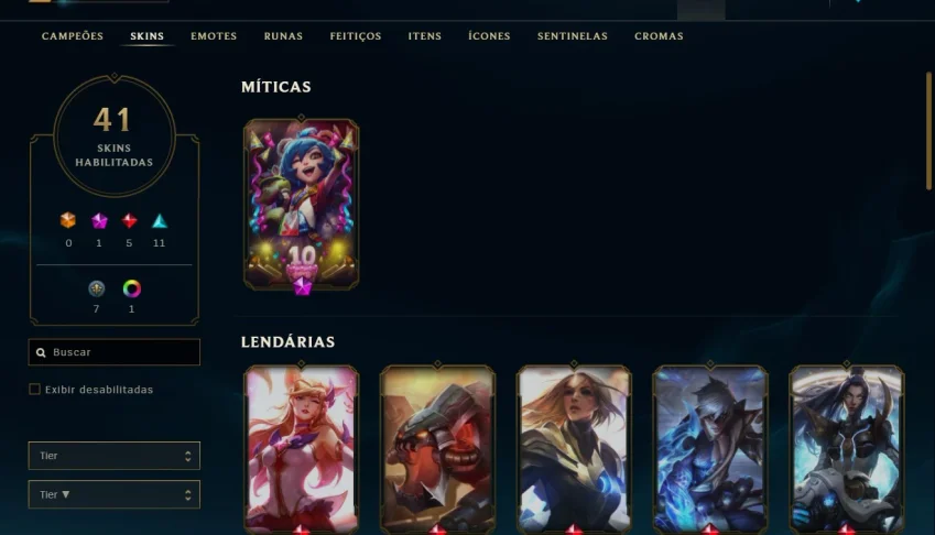 Conta de Lol
