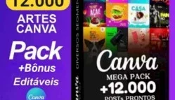 +12.000 Posts Prontos Canva - Vários Nichos + BRINDE