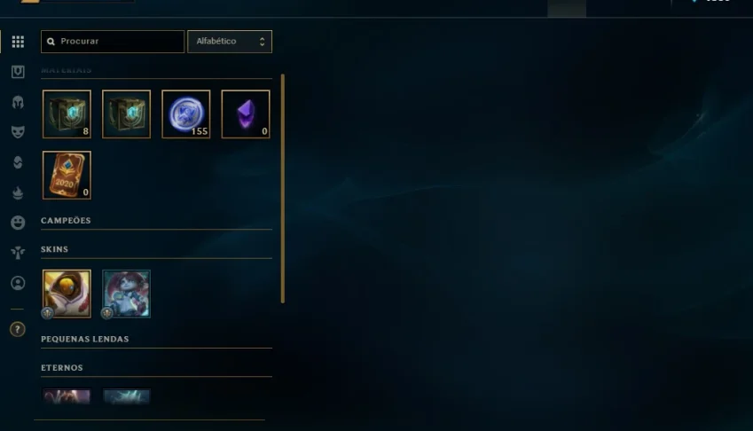 Conta league of legends smurf platina 4