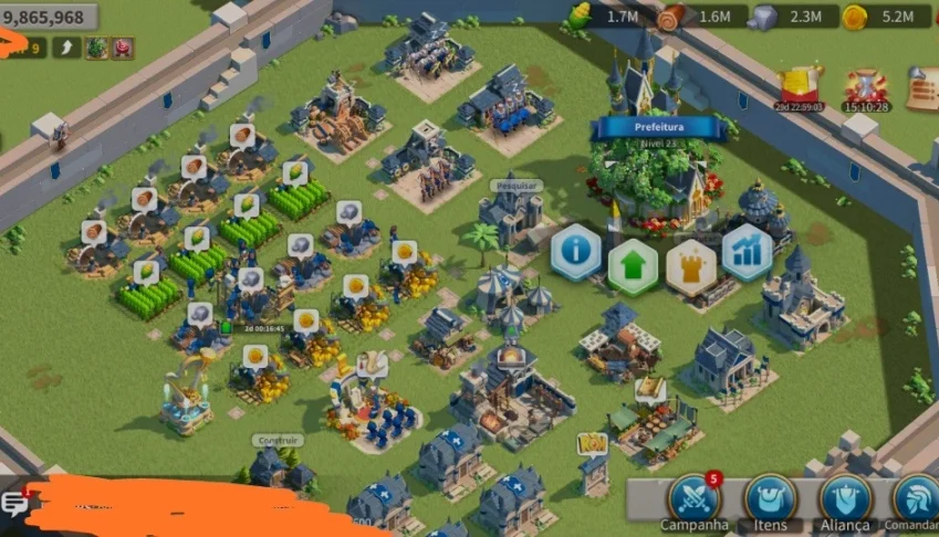 Conta RoK 9.8M de poder + 20k de gemas (Valor Negociavel)
