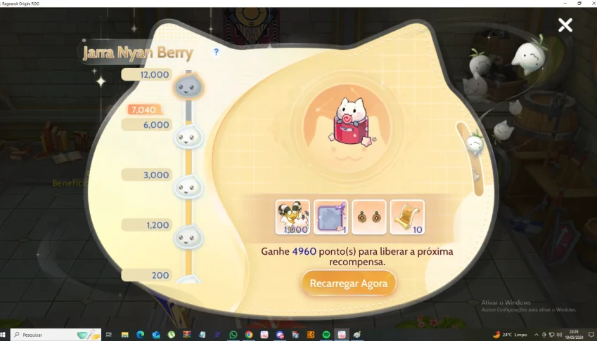 Conta Ragnarok Origin lvl 87