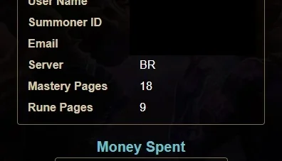 Conta de LoL Platina V com muitas skins e ícones