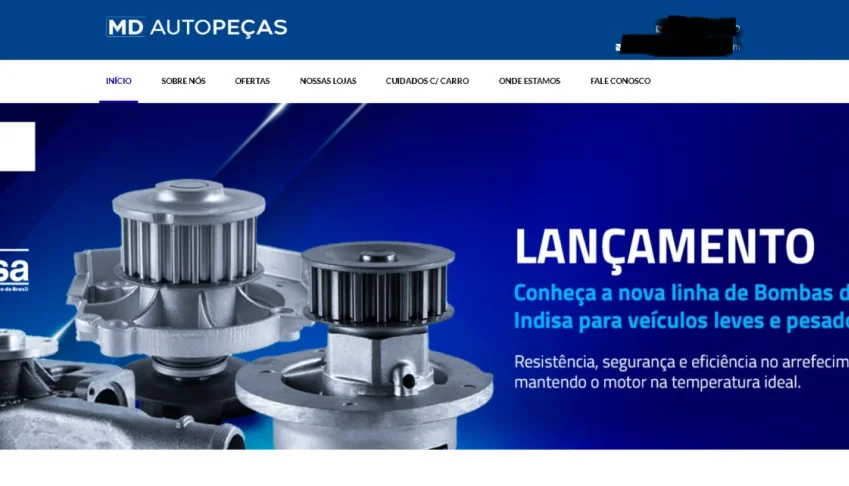 Site Sistema Auto Peças Loja Completo Instalado 2025