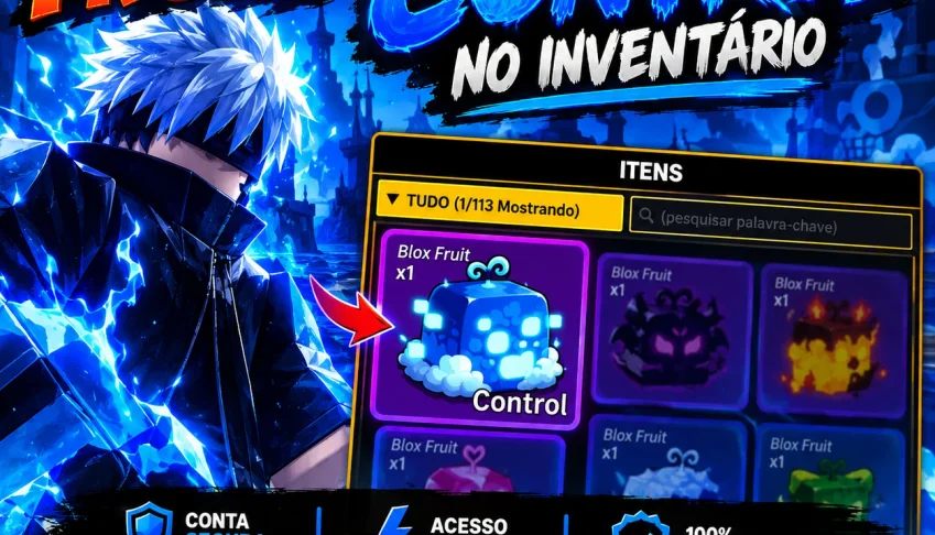 Conta de blox fruits lvl2800 com control no inventário