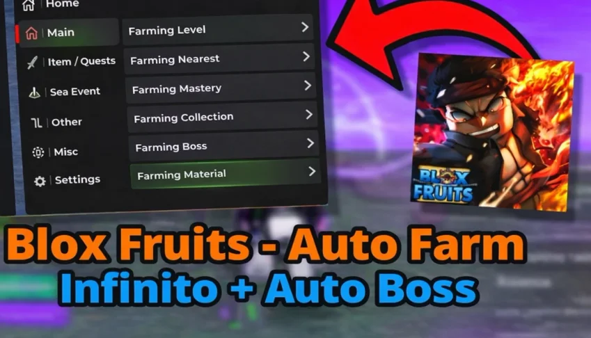 Scripts Blox Fruits - Auto Farm Infinito + Auto Boss