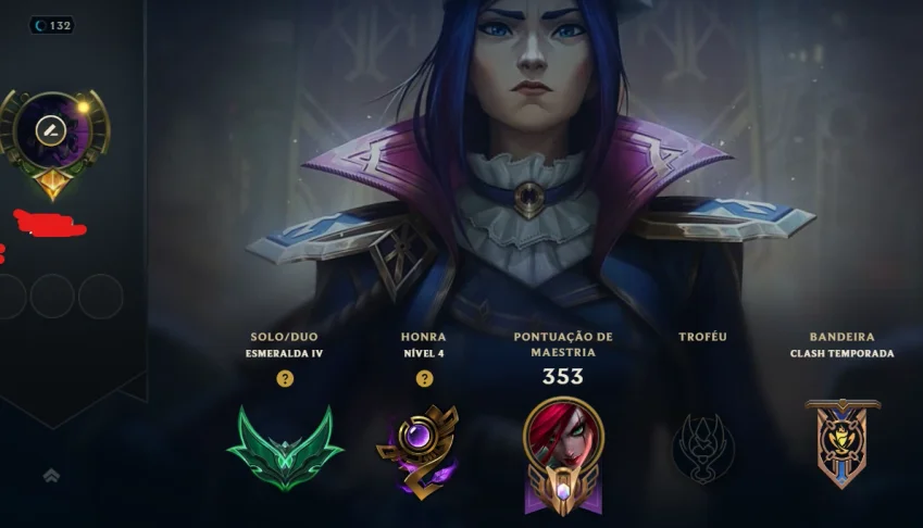 Conta de lol lvl 132 antiga
