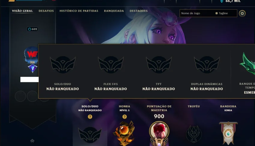 Unranked com TODOS os Champs e 222 Skins ( ADC / JG / MID )