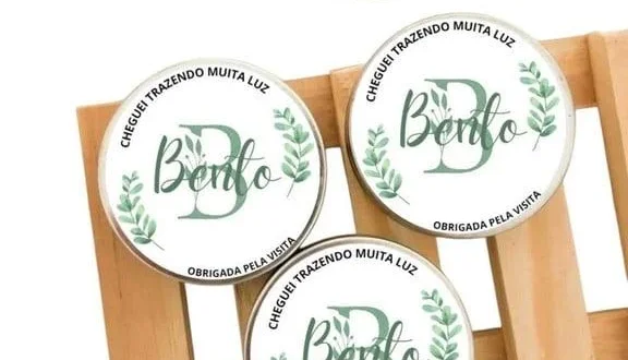 Lembrancinha Vela na Latinha Maternidade