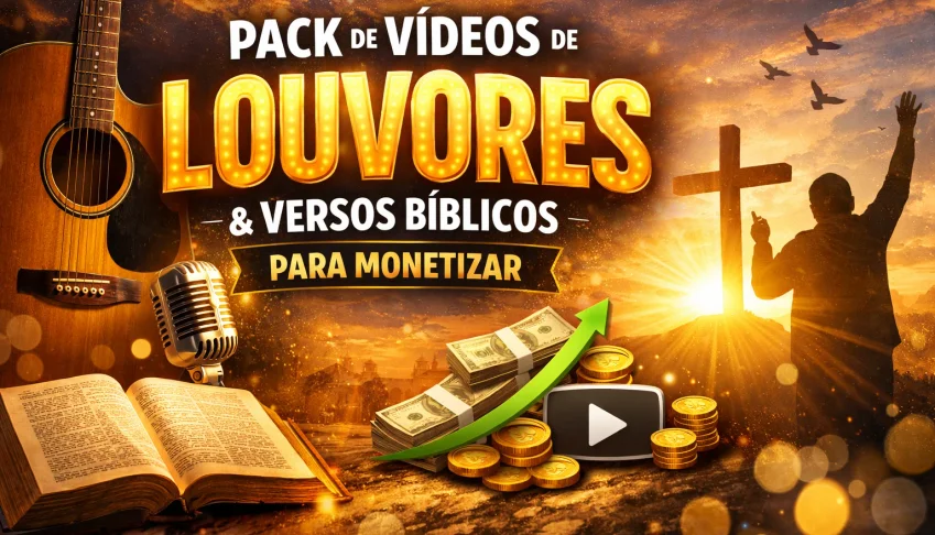 Pack Vídeos de Louvores e Versos Bíblicos Para Monetizar