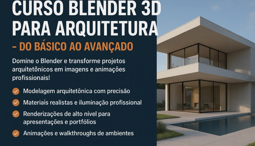 Aprenda Blender 3D para arquitetura