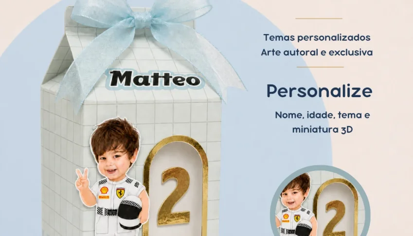 Caixa Milk com Visor 3D Personalizada