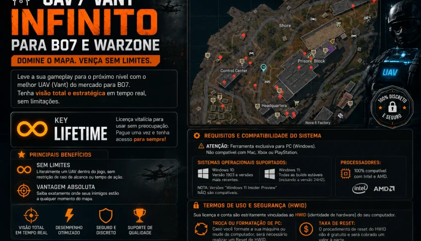 Uav/Vant Infinito Para Warzone E B07 - LifeTime