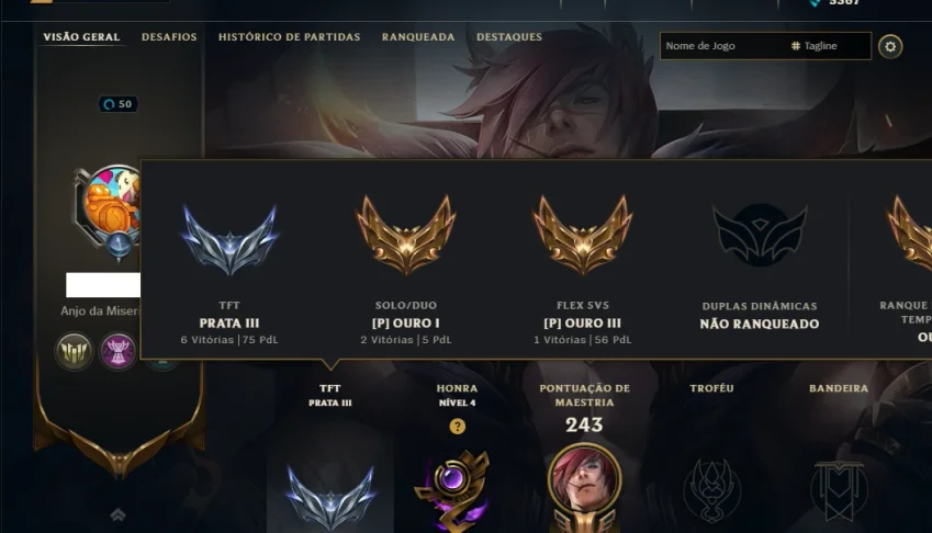 Ouro 1 com 95 Champs e 16 Skins