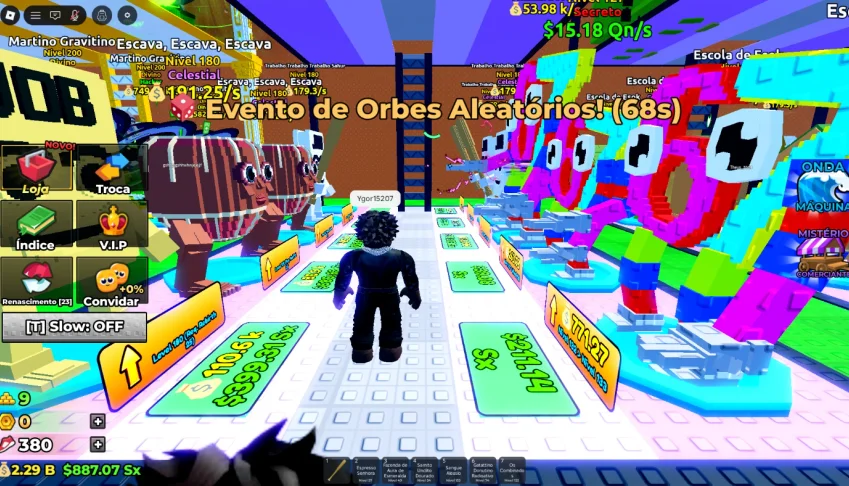 Conta de roblox- com farm e skin e jogos famosos