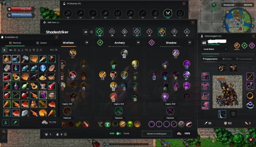 Conta LvL 55(angerhorn) + email