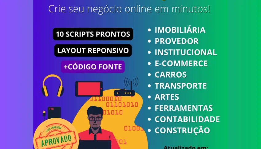 Site Expresso – 10 Scripts de Sites Prontos com Painel ADM