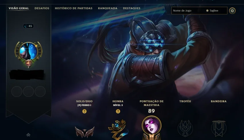 [Entrega Automática] Lol Ferro, 49 Skins, Skin Mítica, à mão