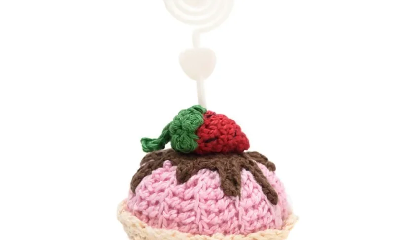 Cupcake em amigurumi