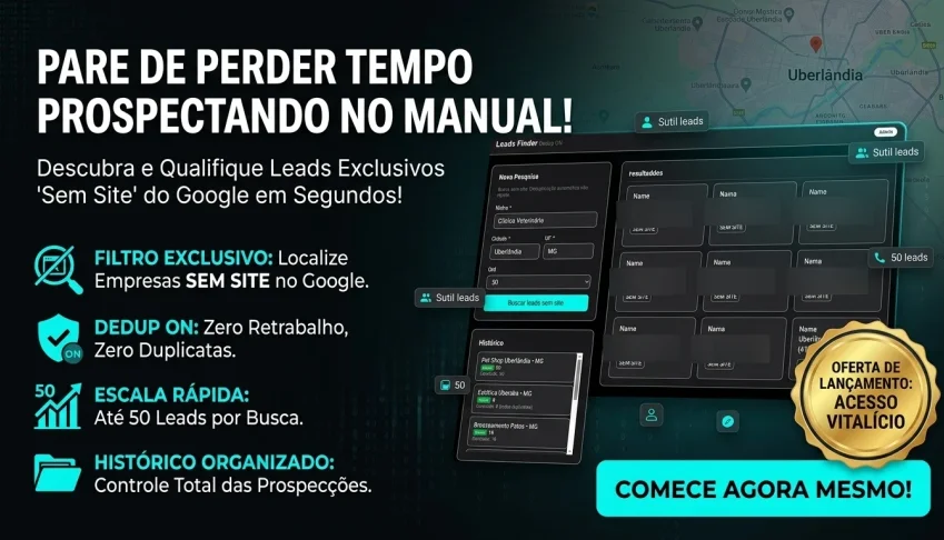 🚀 Leads Finder PRO | Máquina de Prospecção no Google