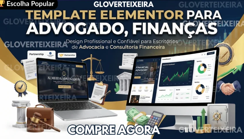 Templates Elementor para Advocacia e Finanças