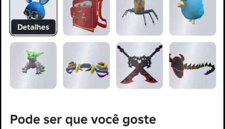 Vendo conta de Roblox com algumas skins e upada no roube
