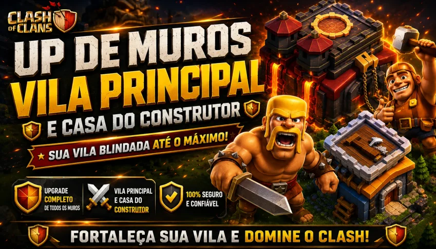 [Menor Preço] Ups De Muros Clash Of Clans