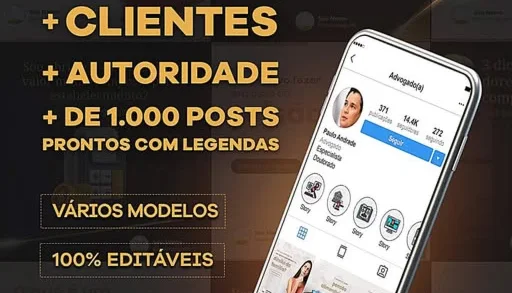 Pacote de Posts para Advogados / Direito - Canva