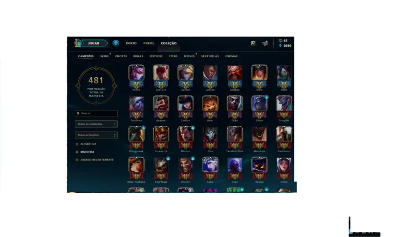 Conta de League of Legends
