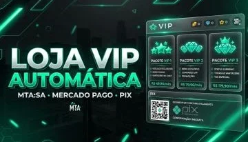 Script Painel Loja VIP Automática In-Game para Servidor MTA: