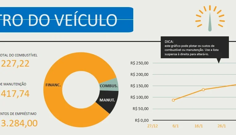 Planilha Registro De Veículos - Editavel