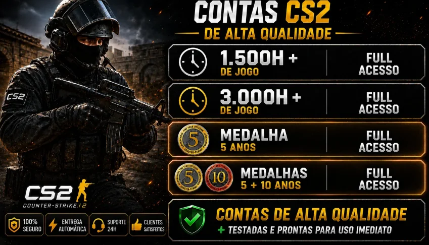 Conta Cs2 Com Horas | Antigas | Full Acesso - Entrega Rápida