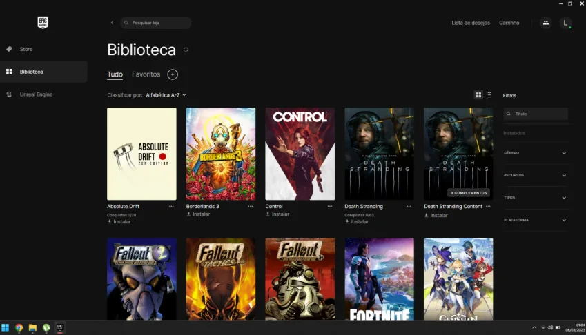 Jogos em mídia digital para PC