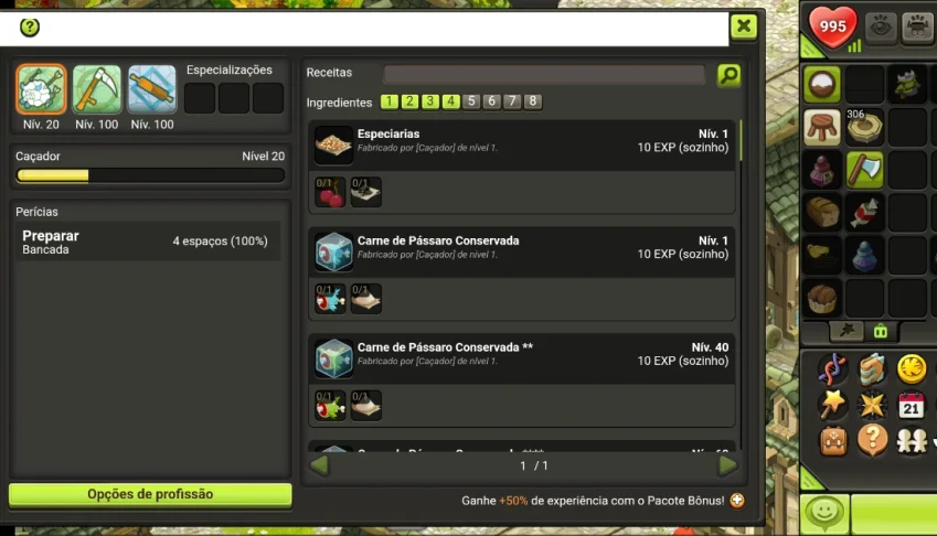 Cra/Sad fazendeiro e padeiro lvl100 padawo