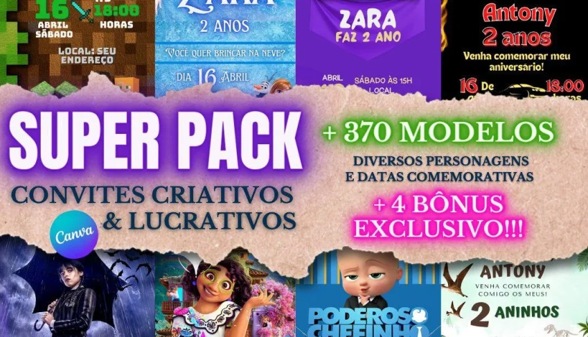 Super Pack Convites Criativos & Lucrativos